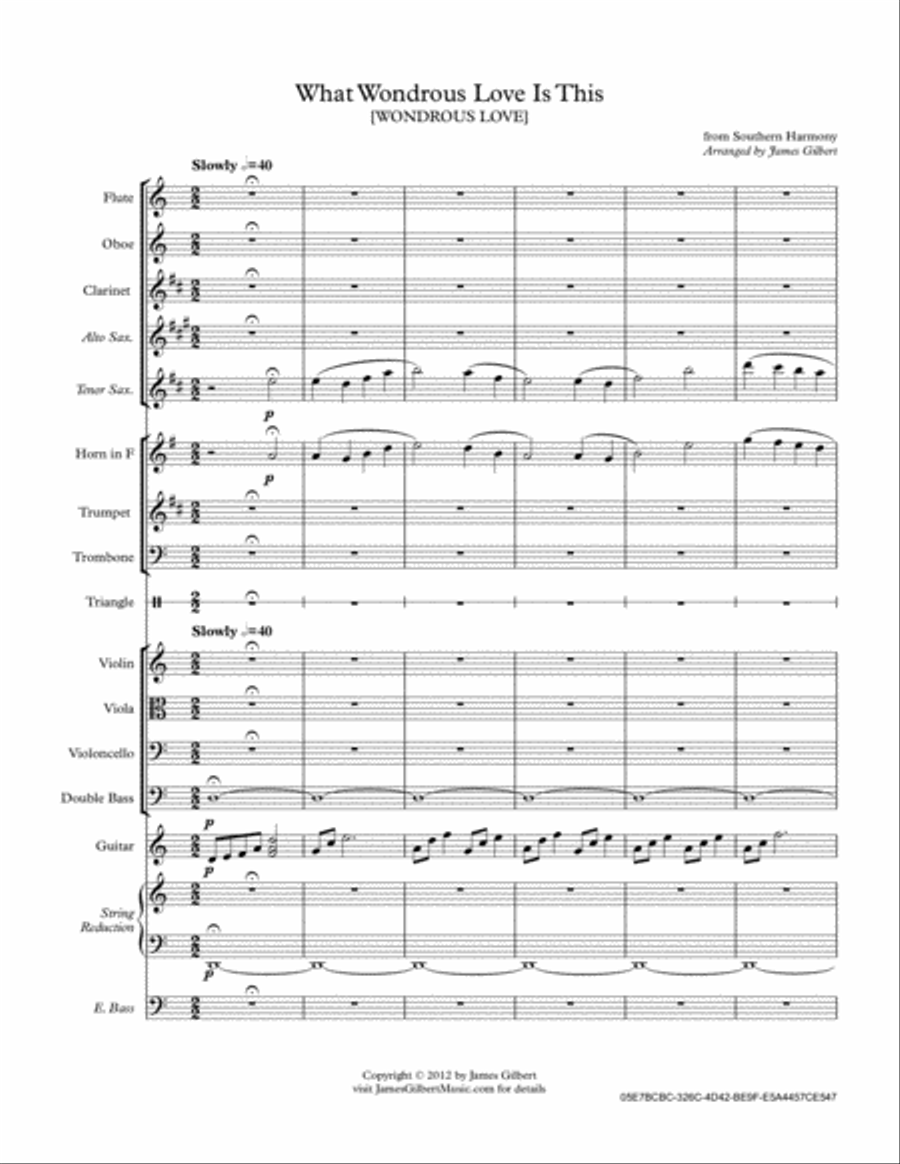 What Wondrous Love Is This Full Orchestra scores gallery preview page 2