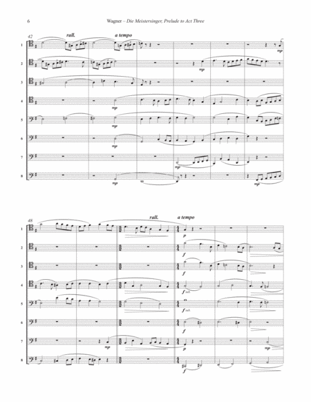 Prelude to Act III of Die Meistersinger for 8-part Trombone Ensemble