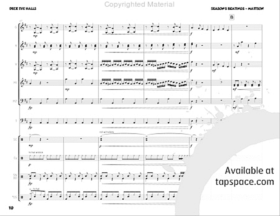 Season's Beatings Percussion Ensemble scores gallery preview page 11