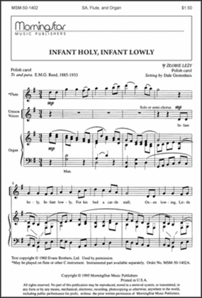 Book cover for Infant Holy, Infant Lowly (Choral Score)