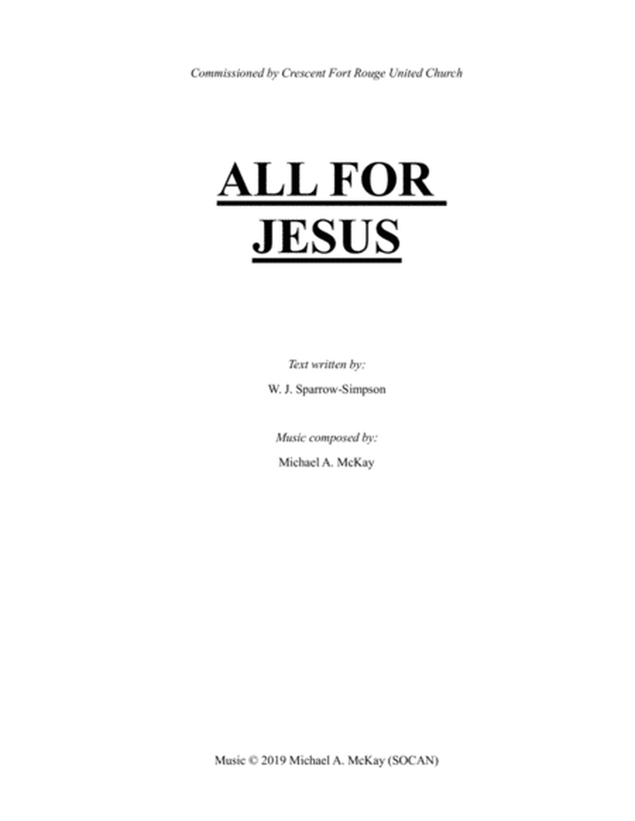 All For Jesus image number null