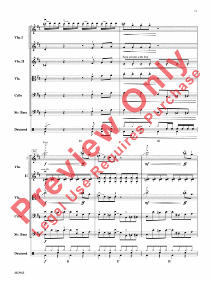 Rockin' 67 Blues Rockin' 67 Blues String Orchestra scores gallery preview page 18