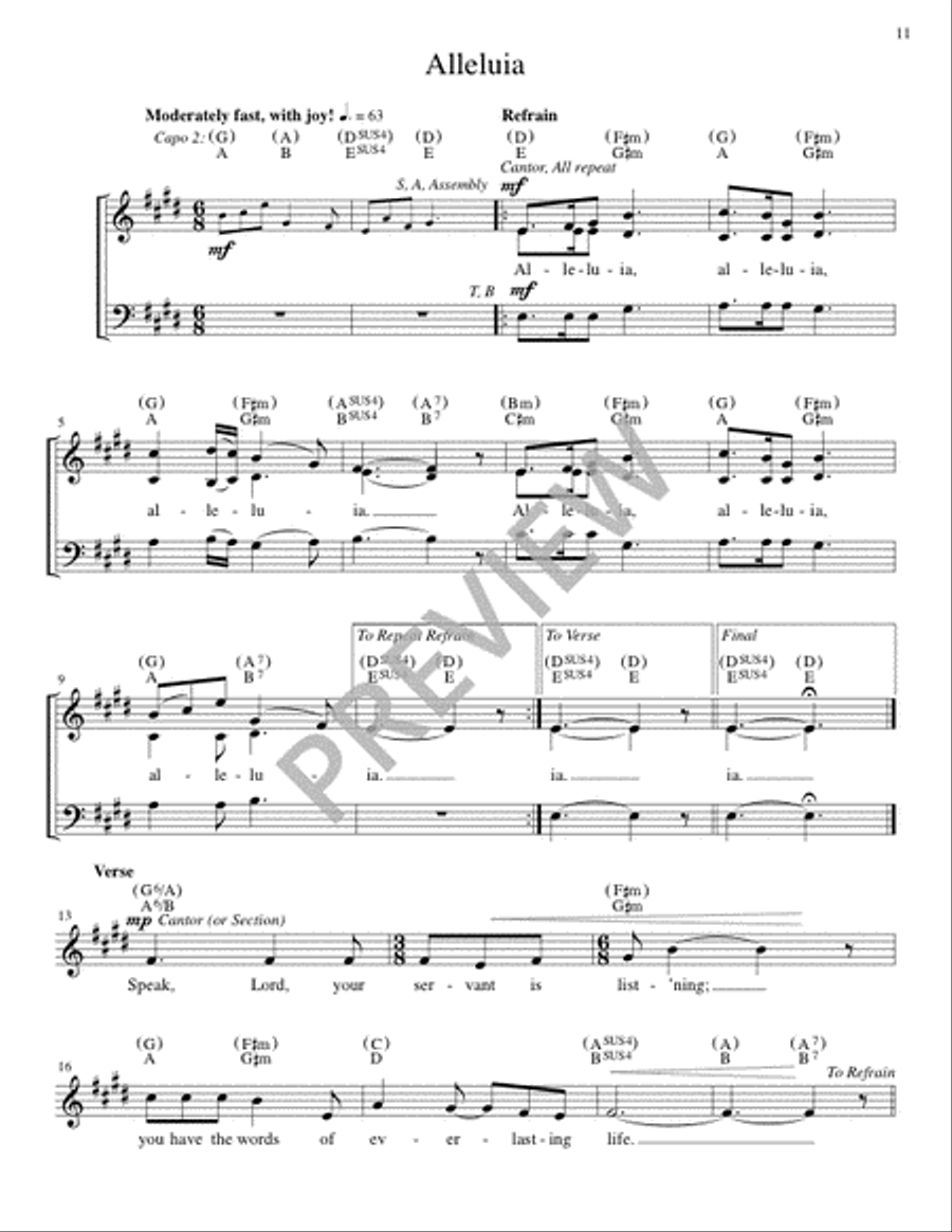The Glendalough Mass - Guitar edition Guitar scores gallery preview page 12