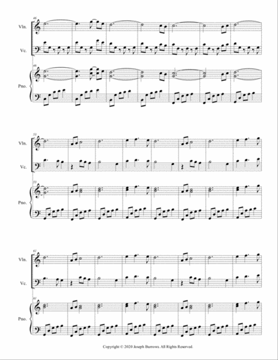 First Steps - Violin, Cello, and Piano Piano Trio scores gallery preview page 3