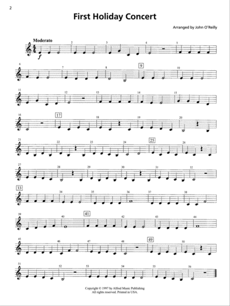 Accent on Performance Holiday Collection Concert Band scores gallery preview page 3