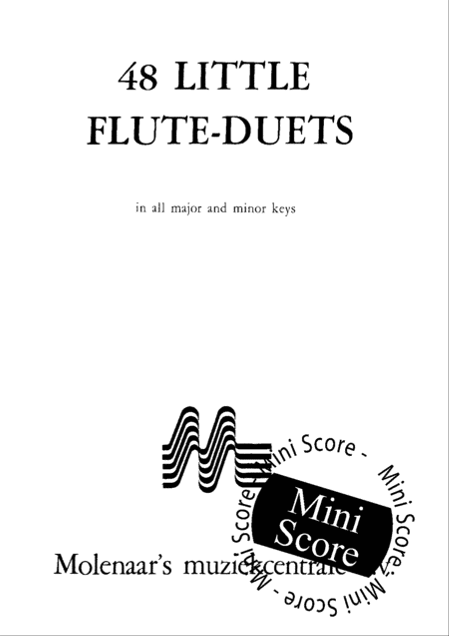 48 Little Flute Duets Flute Duet scores gallery preview page 3