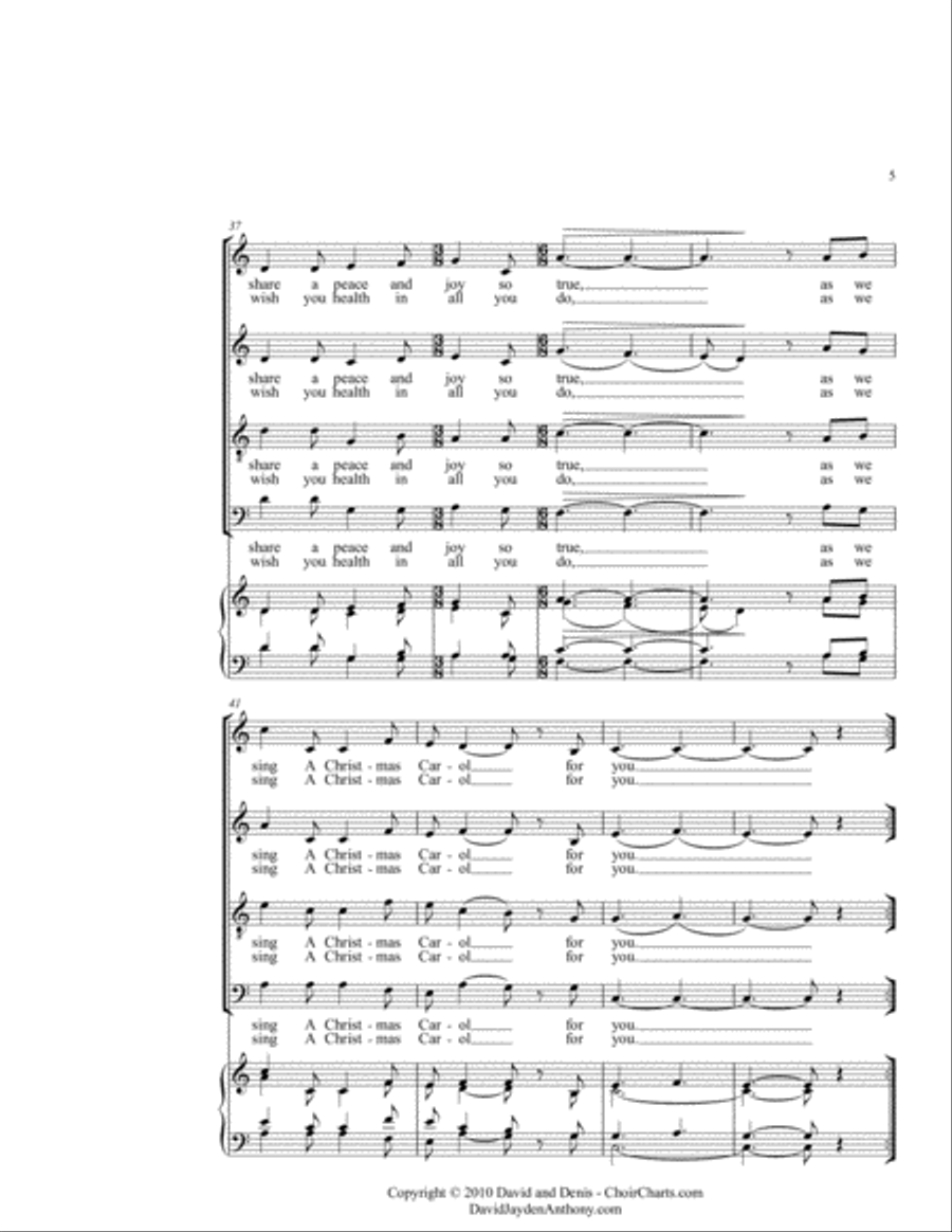 A Christmas Carol 4-Part scores gallery preview page 5