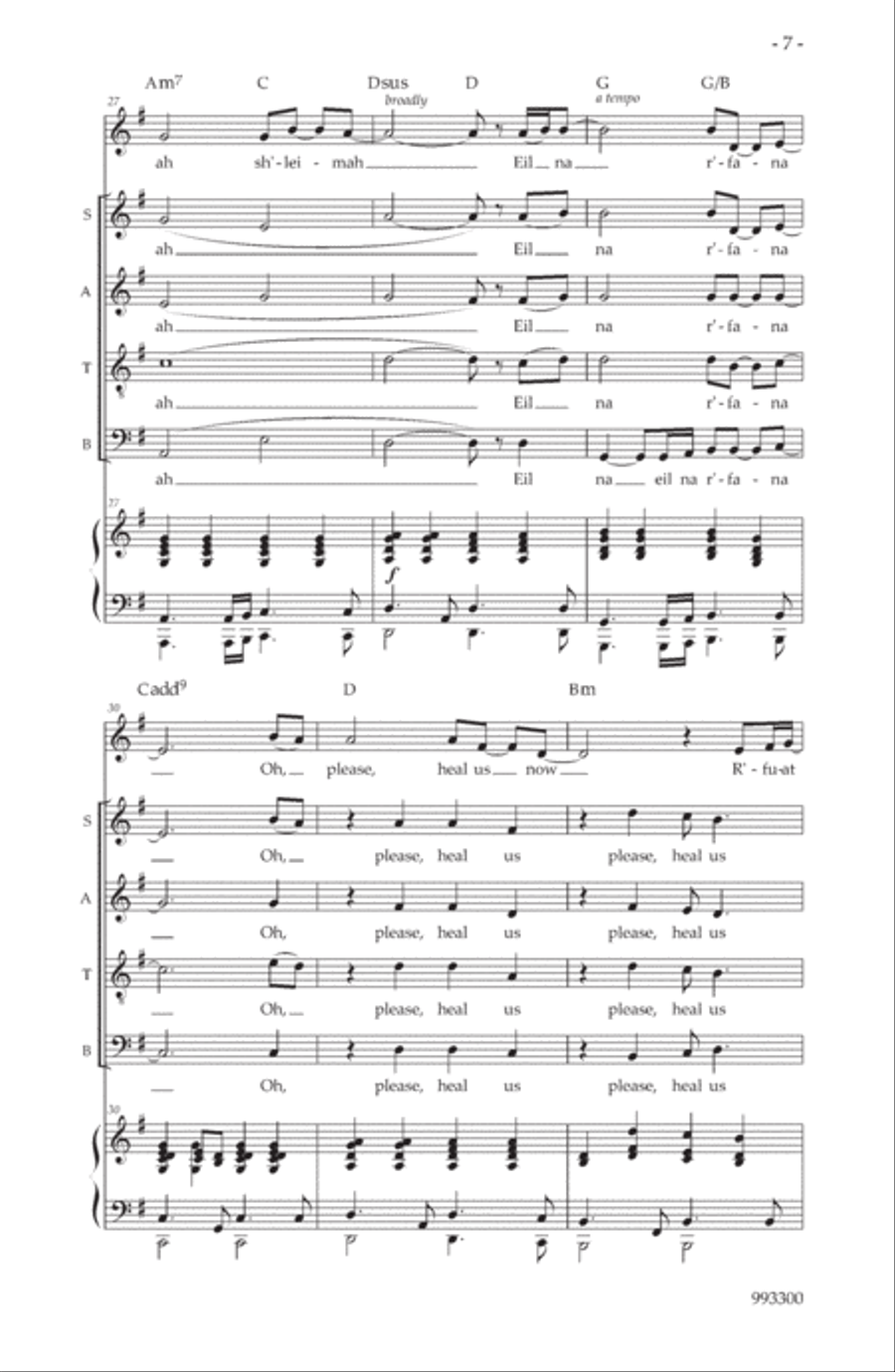 Heal Us Now Heal Us Now 4-Part scores gallery preview page 5