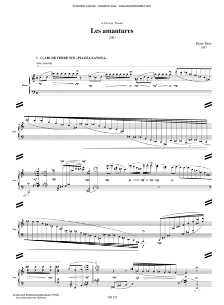 Les Amantures Les Amantures String Orchestra scores gallery preview page 3