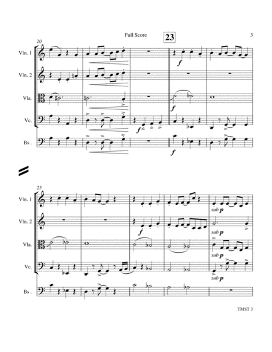 The Muppet Show Theme The Muppet Show Theme String Quartet scores gallery preview page 3