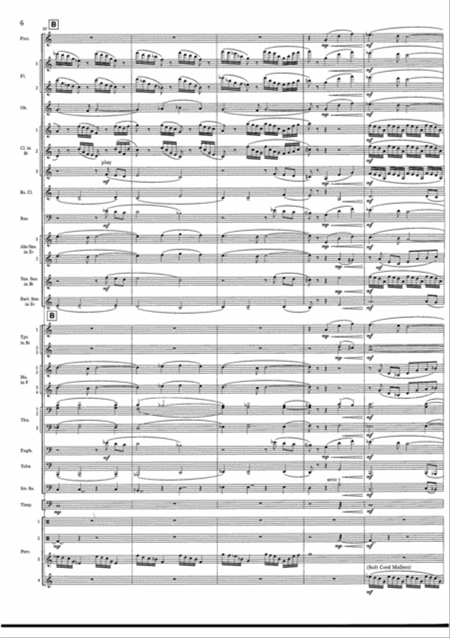 Cry of the Last Unicorn Concert Band scores gallery preview page 6
