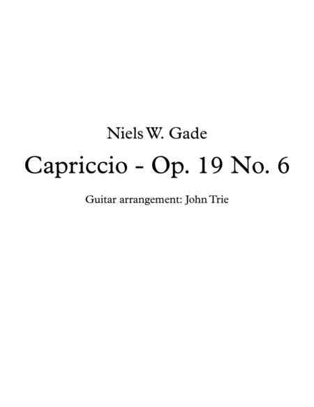 Capriccio - Op. 19 No. 6 image number null