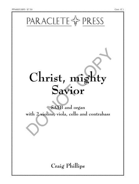 Christ, Mighty Savior - Full Score image number null