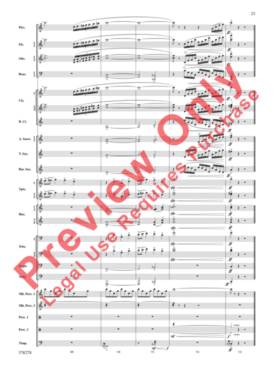 The Winged Stallion Concert Band scores gallery preview page 24