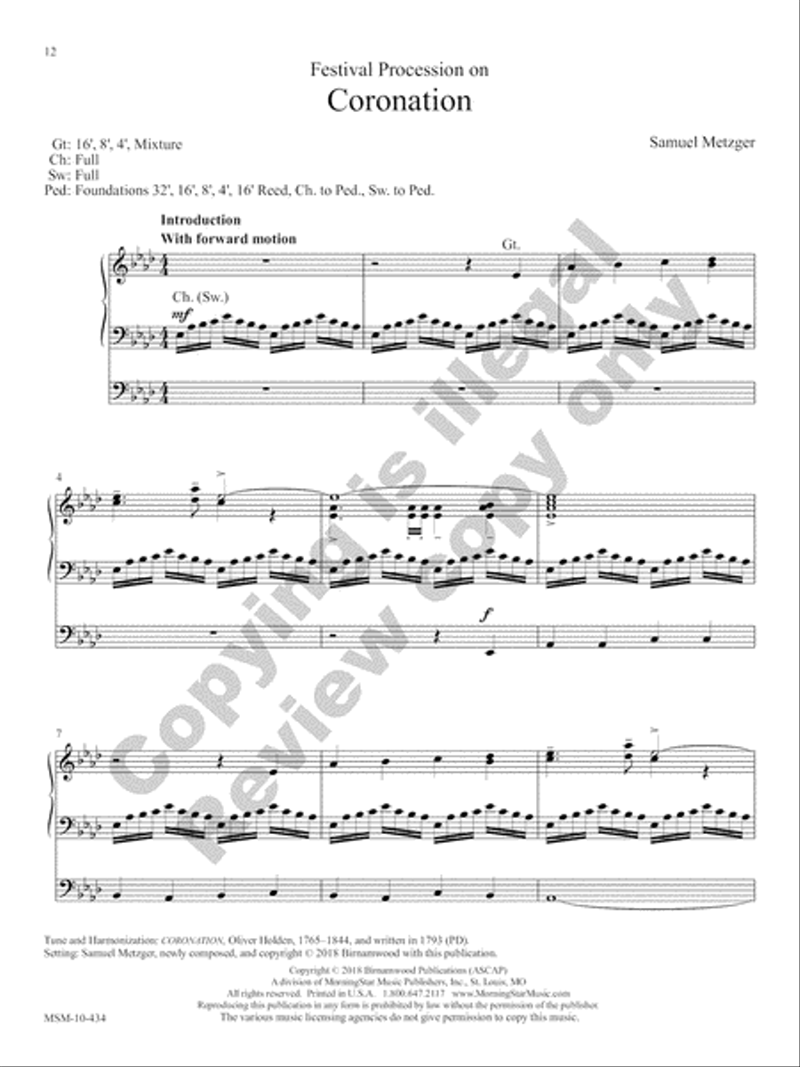 The Festival Hymn Collection, Volume 3 Organ scores gallery preview page 23