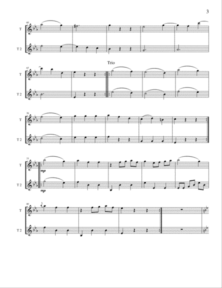 Twelve Duets for Tenor Sax Woodwind Duet scores gallery preview page 3
