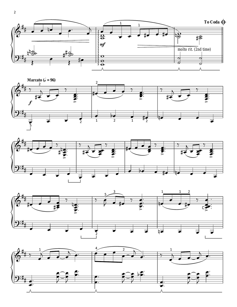 Gulinay (arr. Phillip Keveren) Piano Solo scores gallery preview page 2