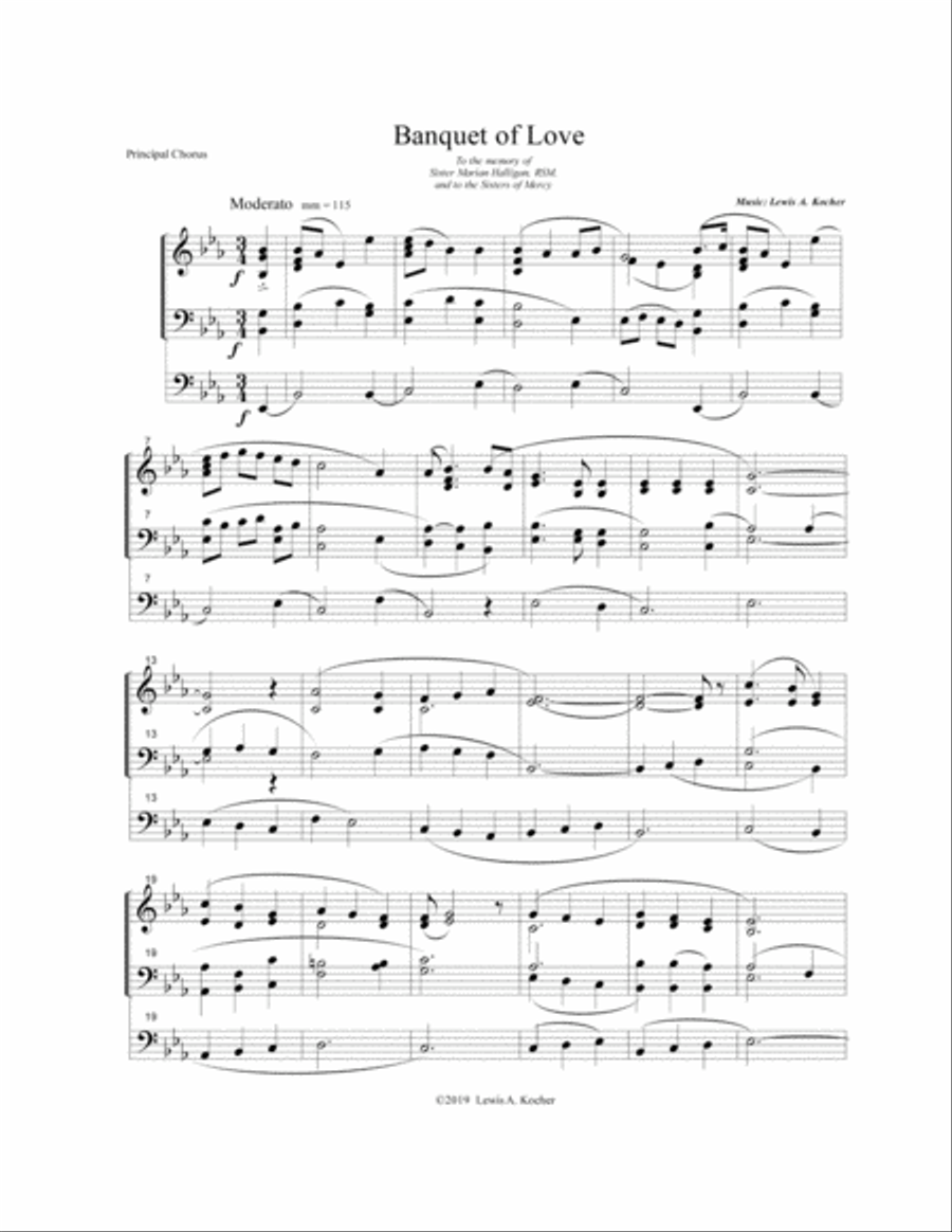 Banquet of Love Organ Solo scores gallery preview page 2