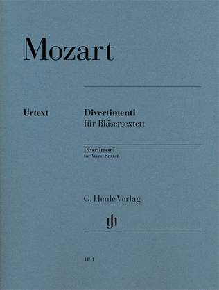 Book cover for Divertimenti for 2 Oboes, 2 Horns and 2 Bassoons
