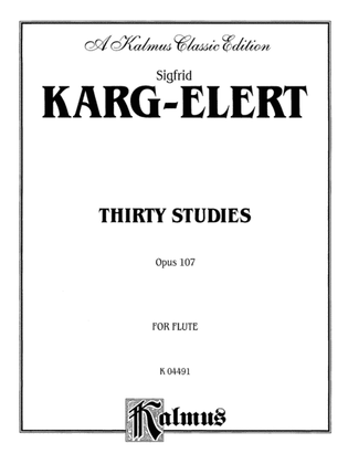 Book cover for Karg-Elert: Thirty Studies, Op. 107