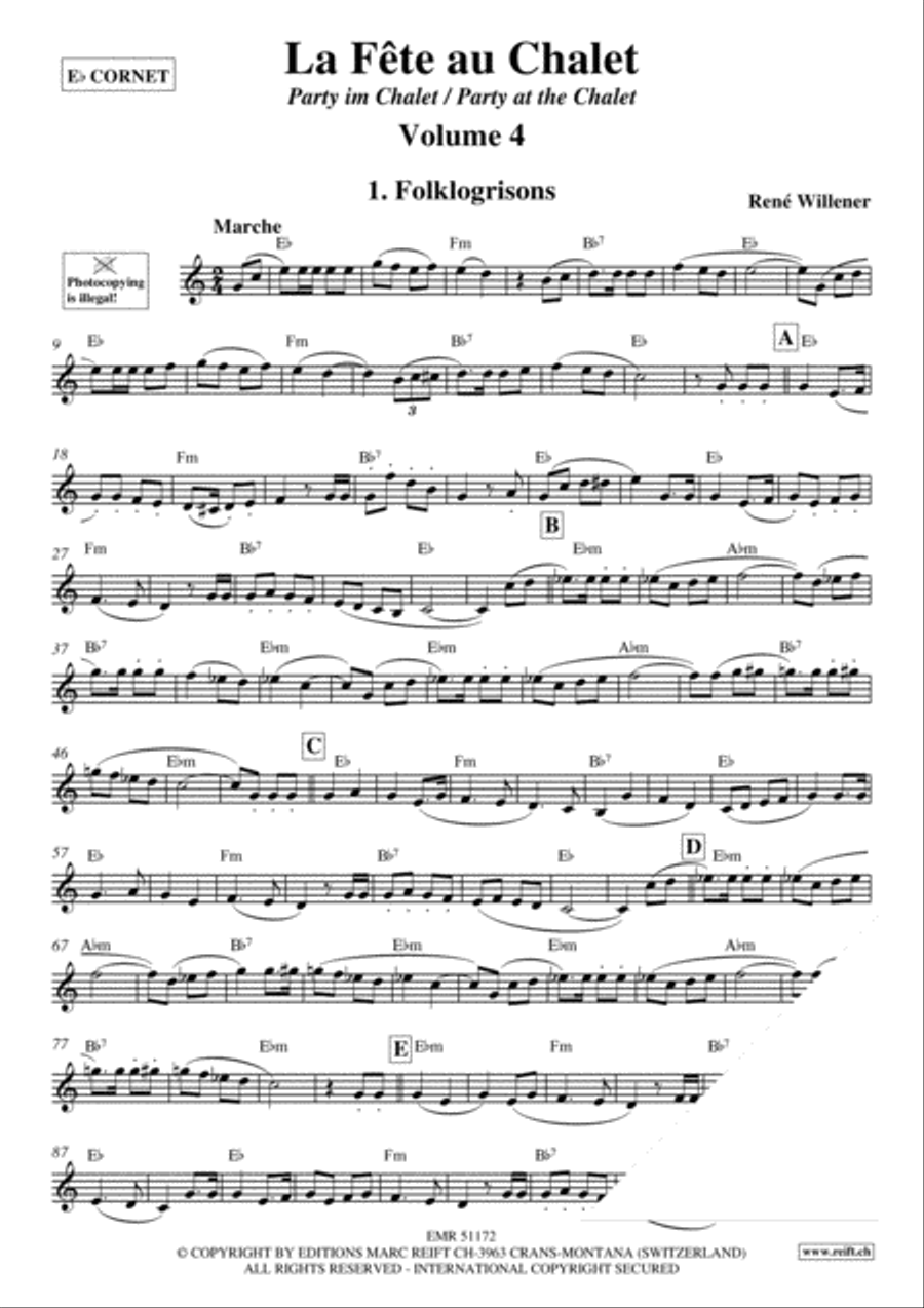 La Fete au Chalet Volume 4 Cornet scores gallery preview page 3