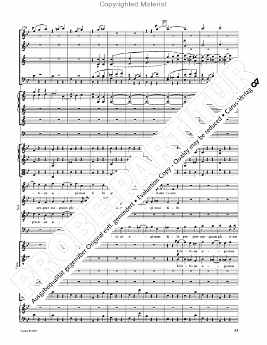 Missa solemnis Missa solemnis 4-Part scores gallery preview page 59