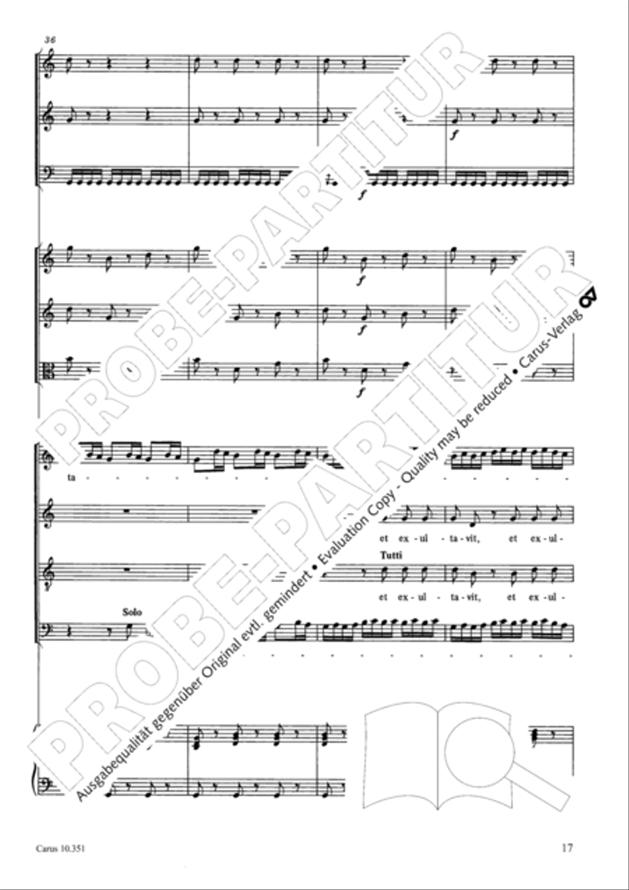 Magnificat Magnificat 4-Part scores gallery preview page 18