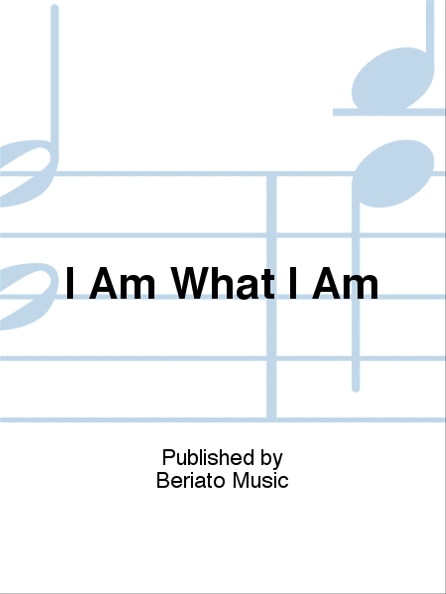 I Am What I Am Piano, Vocal, Guitar scores gallery preview page 1