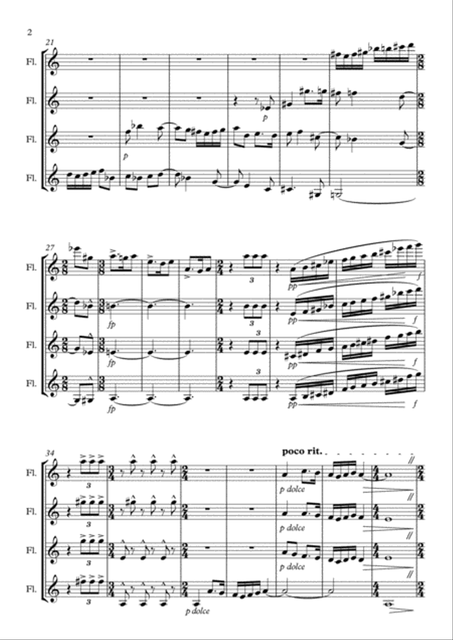Bagatelle Woodwind Quartet scores gallery preview page 2