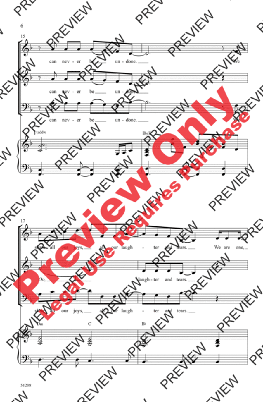 Beneath One Sun 3-Part scores gallery preview page 6
