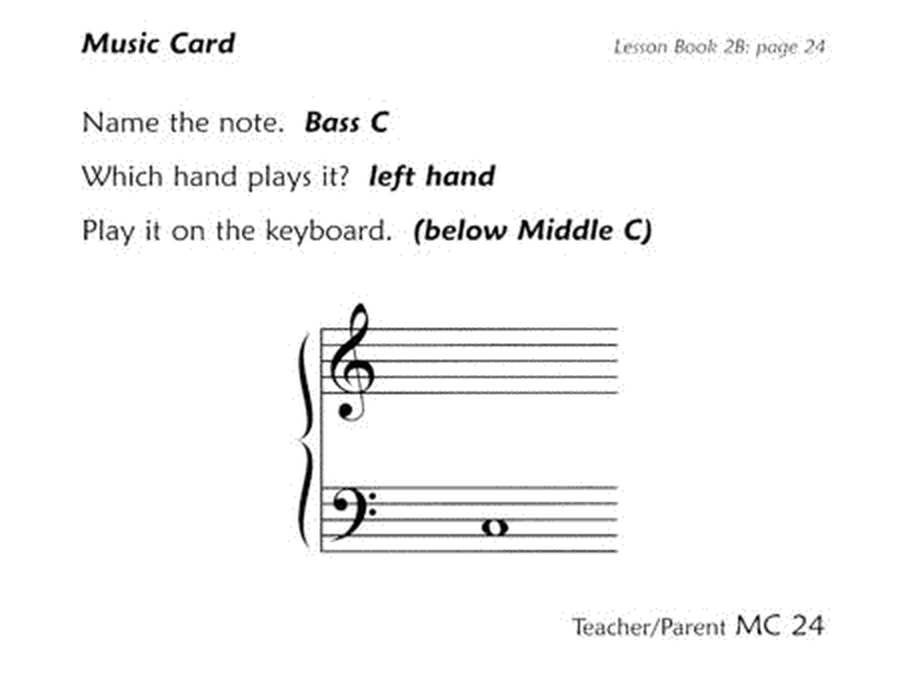 Alfred's Premier Piano Course: Flash Cards, Level 2B