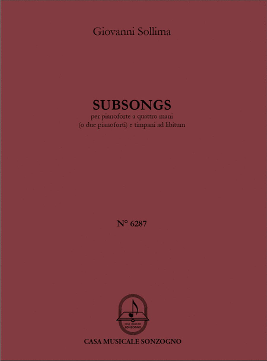 Subsongs Subsongs Percussion scores gallery preview page 1