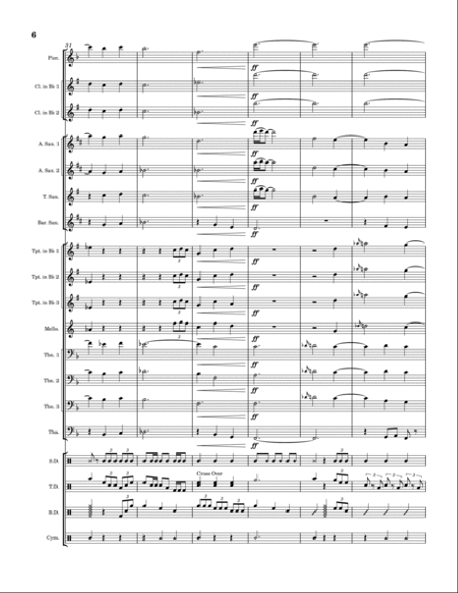 Are We Still Friends? Marching Band scores gallery preview page 6
