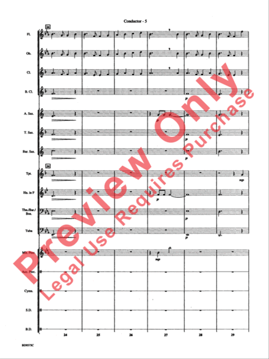 American Fantasy Concert Band scores gallery preview page 8