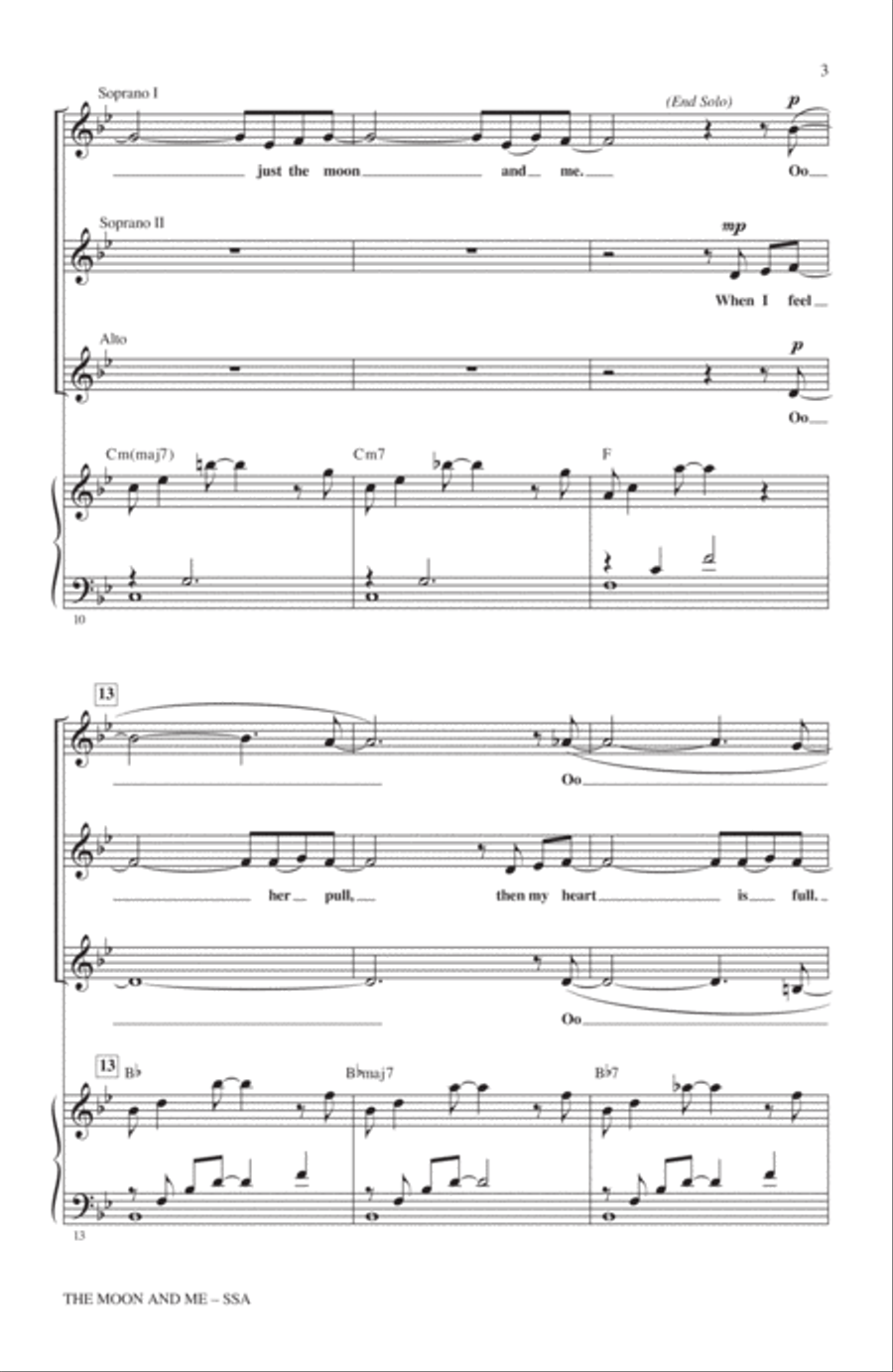The Moon And Me The Moon And Me SSA scores gallery preview page 2