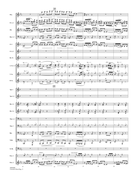 Graceful Ghost Rag - Conductor Score (Full Score)