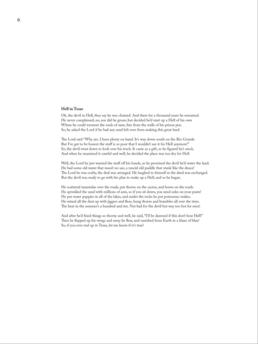 Hell in Texas Low Voice scores gallery preview page 1