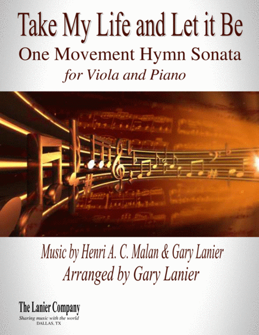 TAKE MY LIFE AND LET IT BE Hymn Sonata (for Viola and Piano with Score/Part) image number null