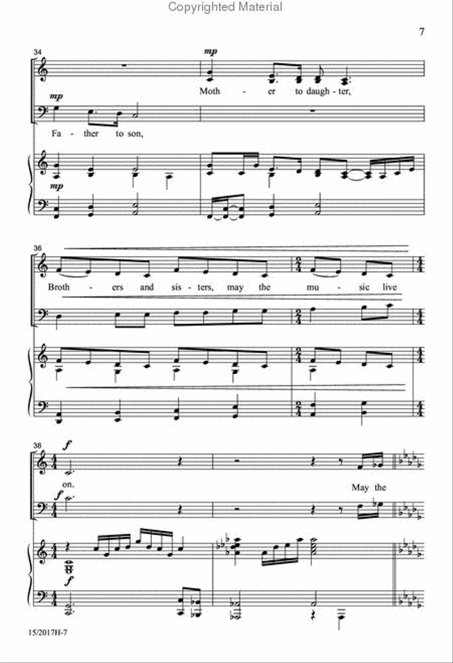 May the Music Live On! 3-Part scores gallery preview page 7