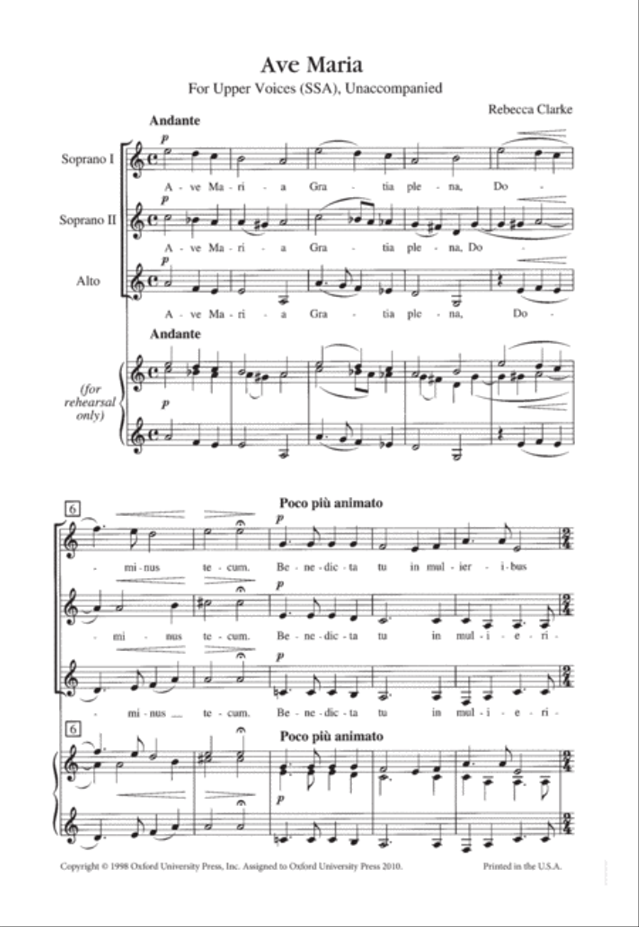 Ave Maria SSA scores gallery preview page 3