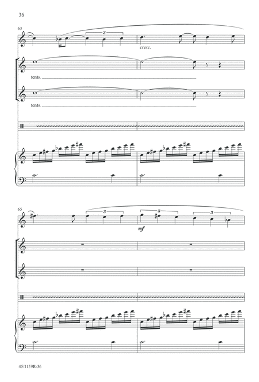 The Day of Hope - Choral/Full Score SSAA scores gallery preview page 36