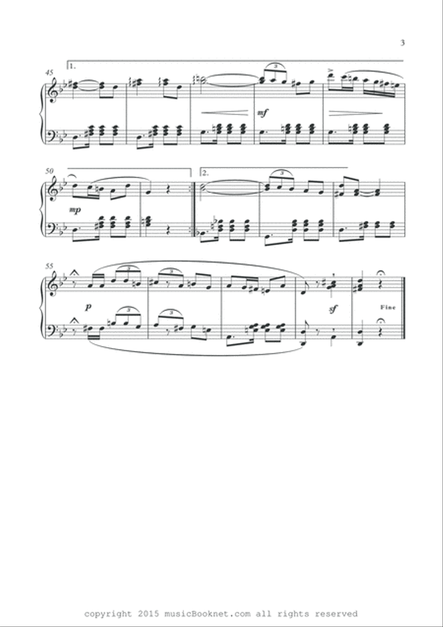Masterpieces for solo piano Best of E.Murillo Piano Solo scores gallery preview page 4