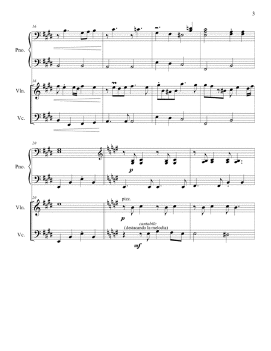 DAS BAUMCHEN (EL ARBOLITO) TANGO ARGENTINO Chamber Orchestra scores gallery preview page 3