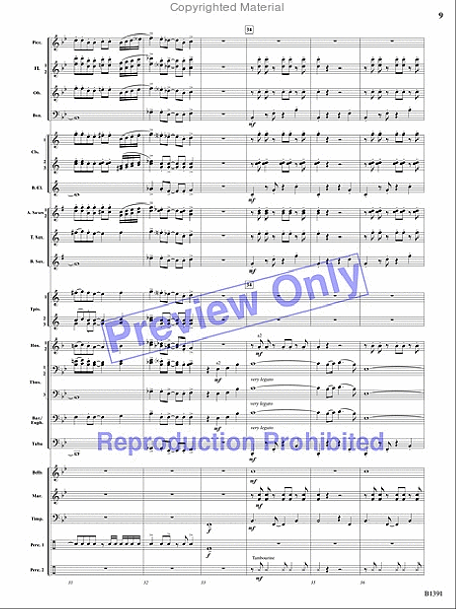 Sunburst Concert Band scores gallery preview page 42