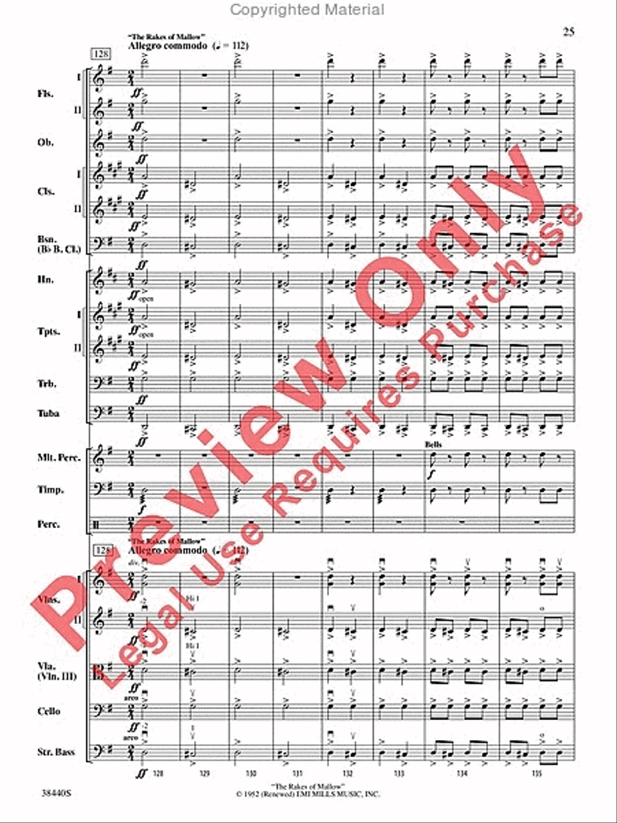 Leroy Anderson's Irish Suite, Part 1 (Themes from) Full Orchestra scores gallery preview page 26