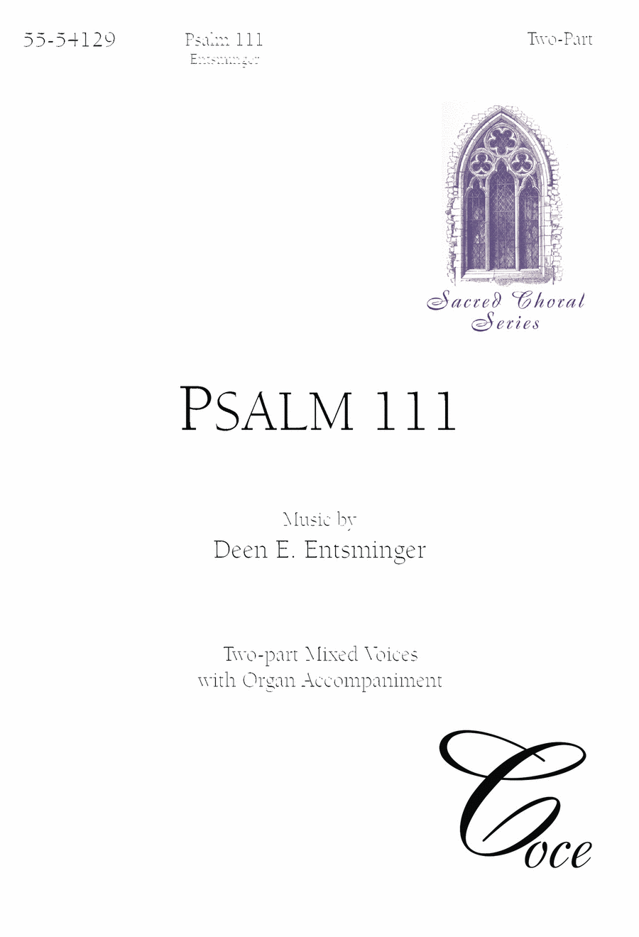 Psalm 111 Psalm 111 4-Part scores gallery preview page 1