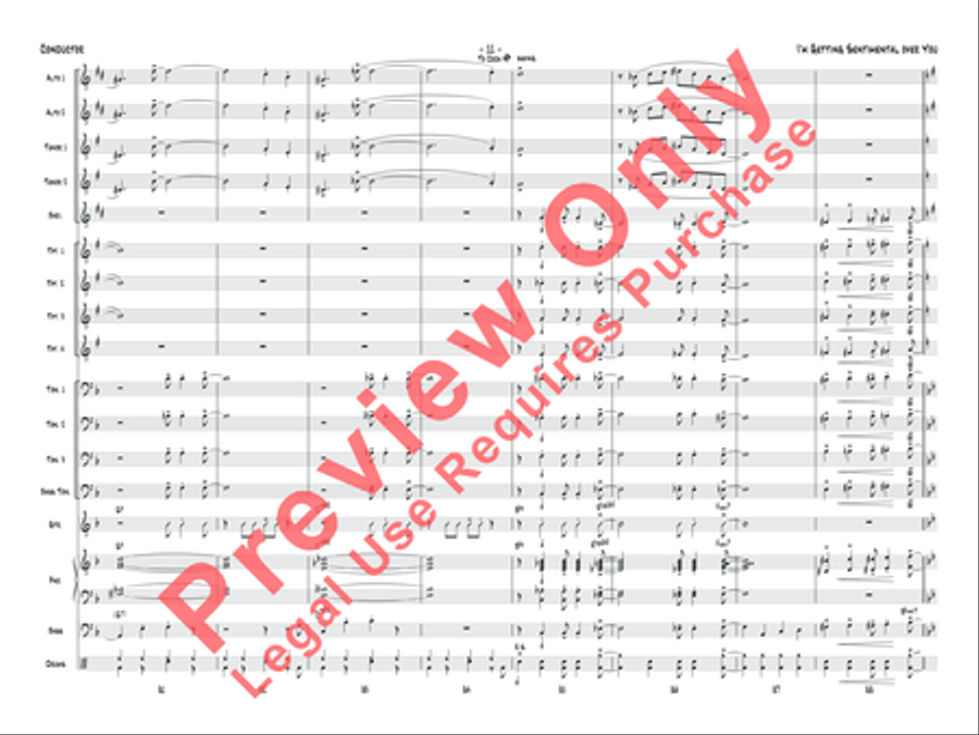 I'm Getting Sentimental Over You Jazz Ensemble scores gallery preview page 14