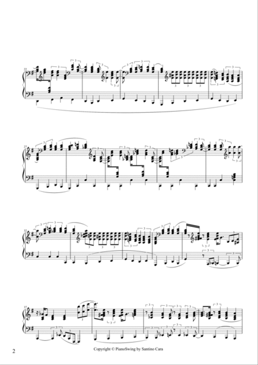 Two Piano Swing Two Piano Swing 4-Part scores gallery preview page 2