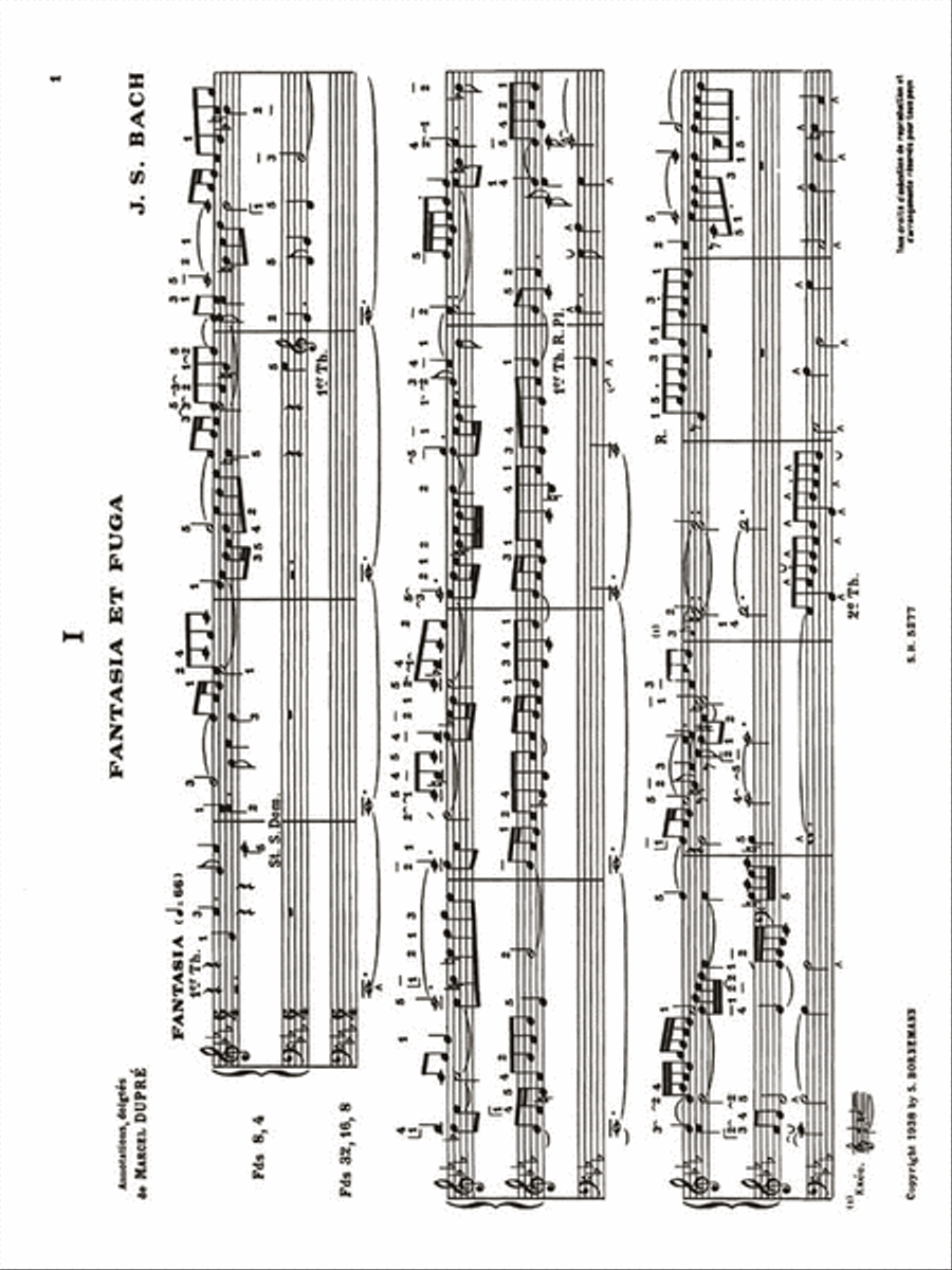 Three Fantasies And Fugues, Five Toccatas Organ scores gallery preview page 2