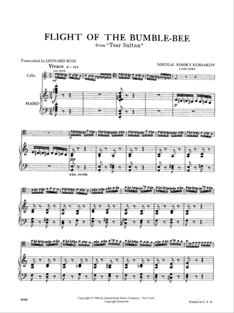 The Flight Of The Bumble Bee Piano Accompaniment scores gallery preview page 2